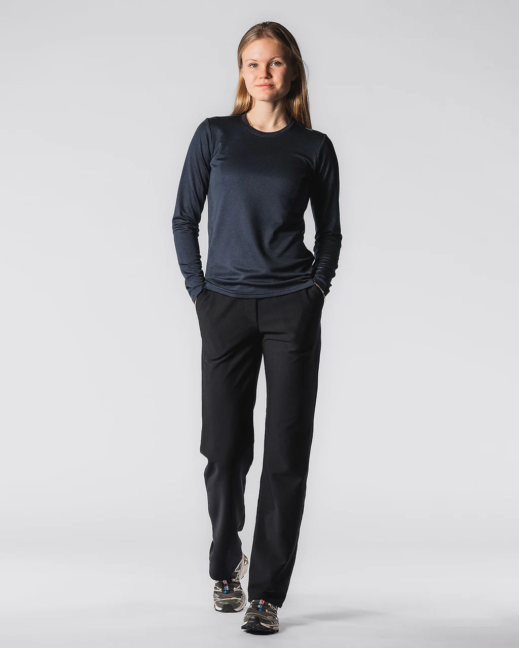 חולצת ריצה נשים שרוול ארוך FUSION Womens Technical Merino 150 LS