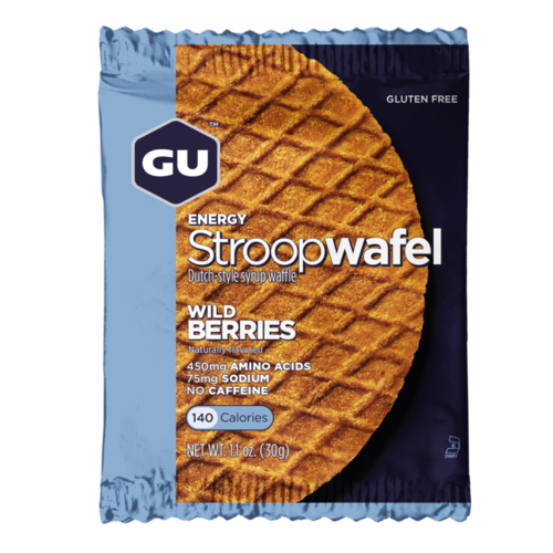וופל GU Stroopwafel Wild Berries Gluten Free 16 בחבילה