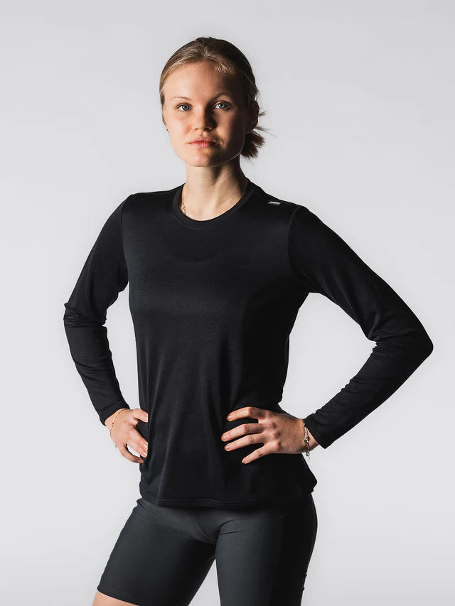 חולצת ריצה נשים שרוול ארוך FUSION Womens Technical Merino 150 LS