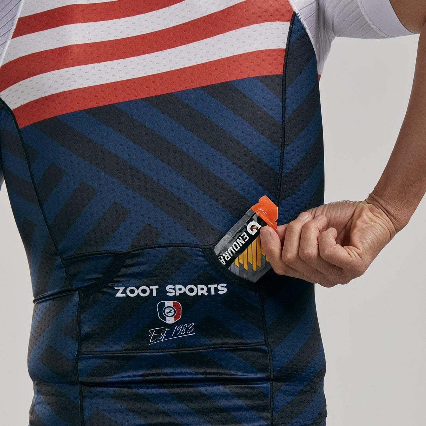 חולצת רכיבה גברים ZOOT LTD TRI AERO JERSEY RIVIERA