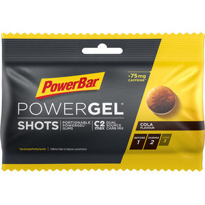 סוכריות אנרגייה POWERBAR Energy Gum Powergel Shots Cola (with caffeine)