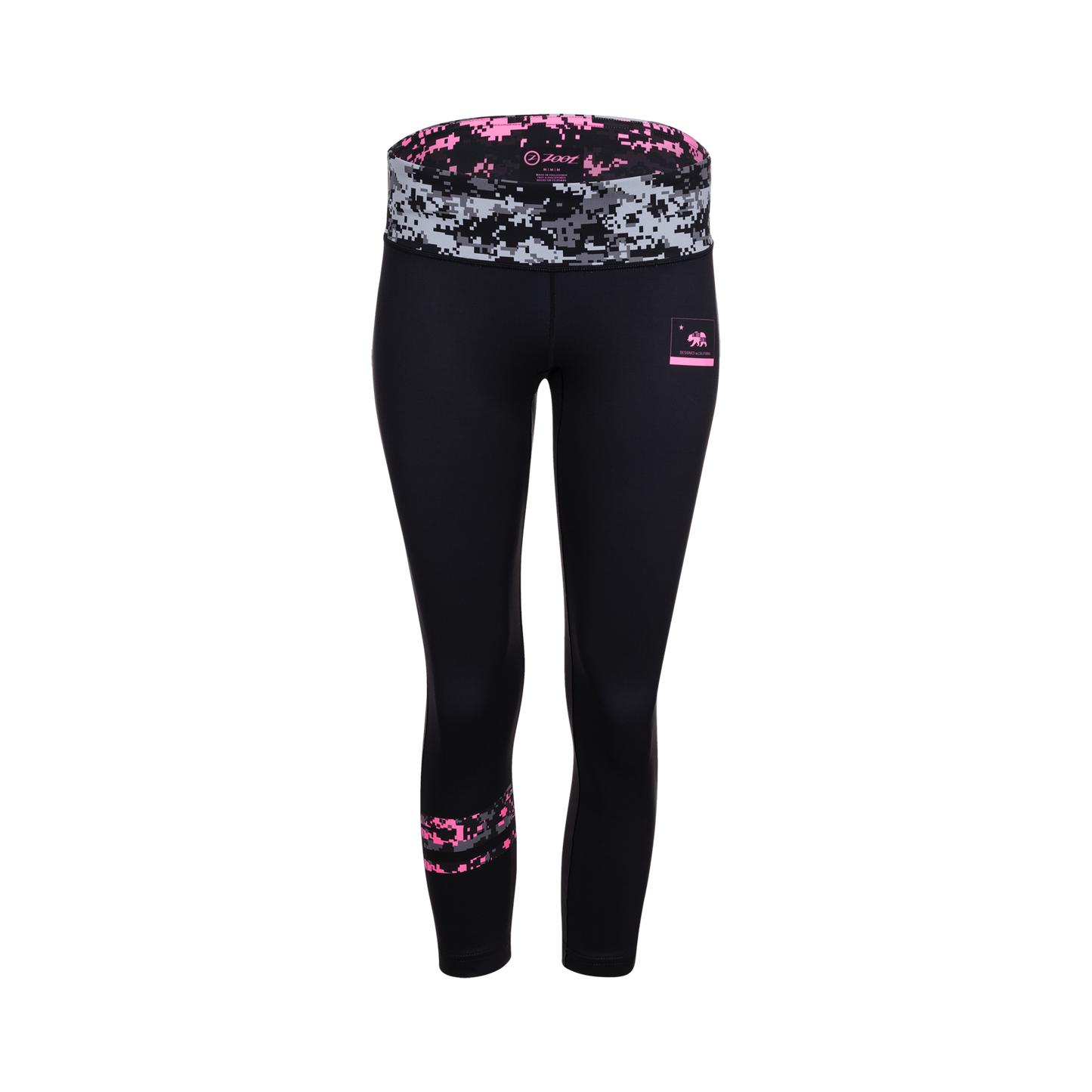 טייץ ריצה נשים ZOOT LTD RUN KEEP IT CAPRI 3/4 -  VIZ PINK