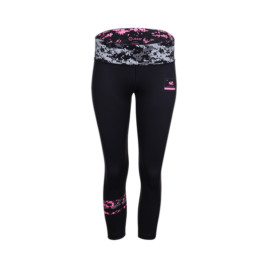 טייץ ריצה נשים ZOOT LTD RUN KEEP IT CAPRI 3/4 -  VIZ PINK