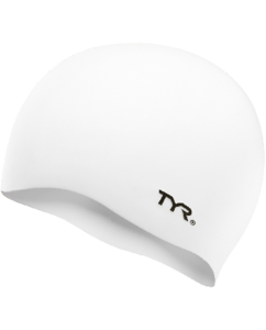 כובע שחייה SILICON CAP NO WRNKL WHITE