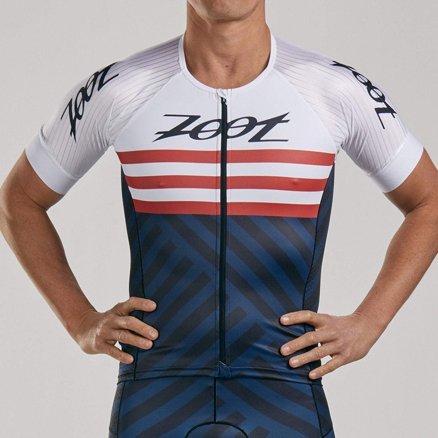חולצת רכיבה גברים ZOOT LTD TRI AERO JERSEY RIVIERA