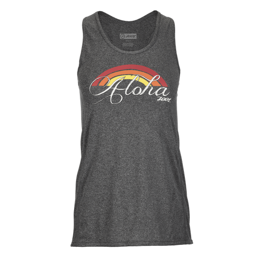 גופיית ריצה נשים ZOOT LTD RUN SUNSET CHILL OUT INK TANK - RAINBOW