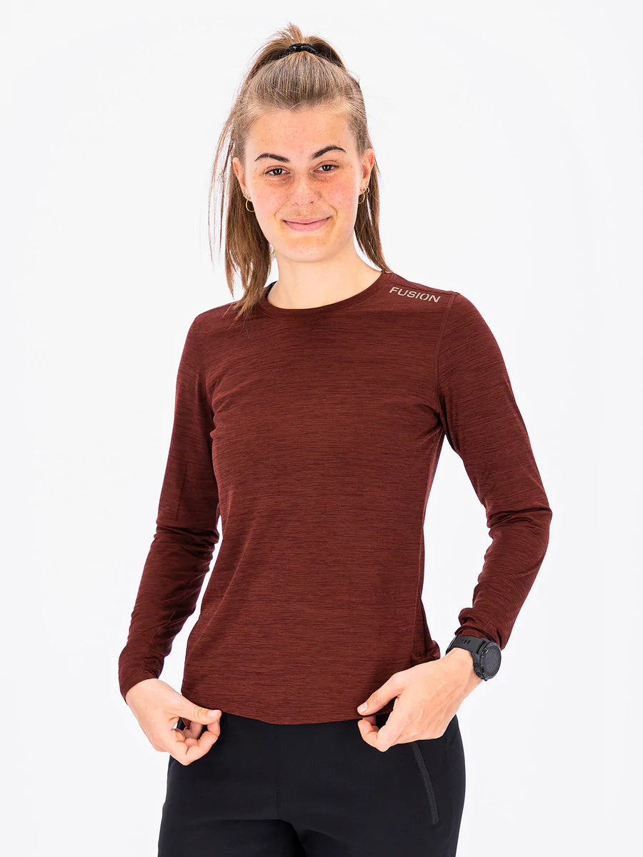 חולצת ריצה נשים שרוול ארוך FUSION WOMENS C3 LS SHIRT