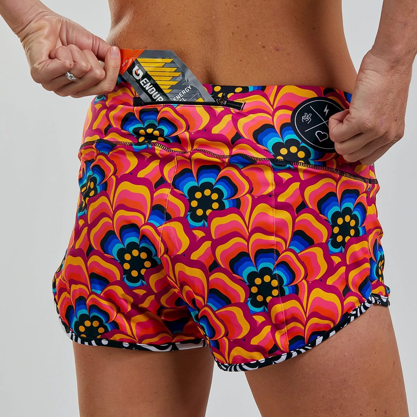 Women's running pants ZOOT LTD RUN 3" SHORT TRI LOVE