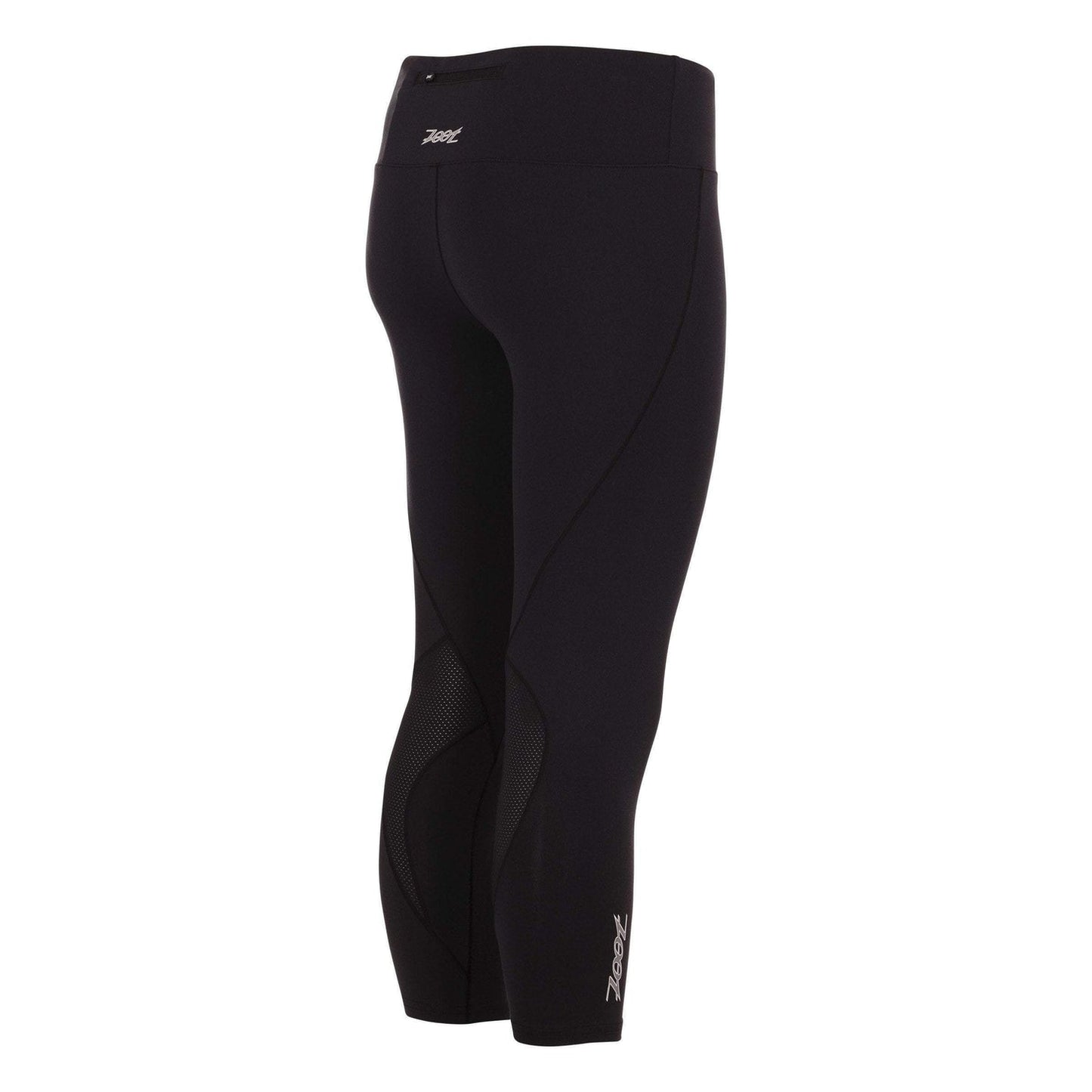 טייץ ריצה נשים ZOOT TWIN FIN CAPRI 3/4 -  BLACK