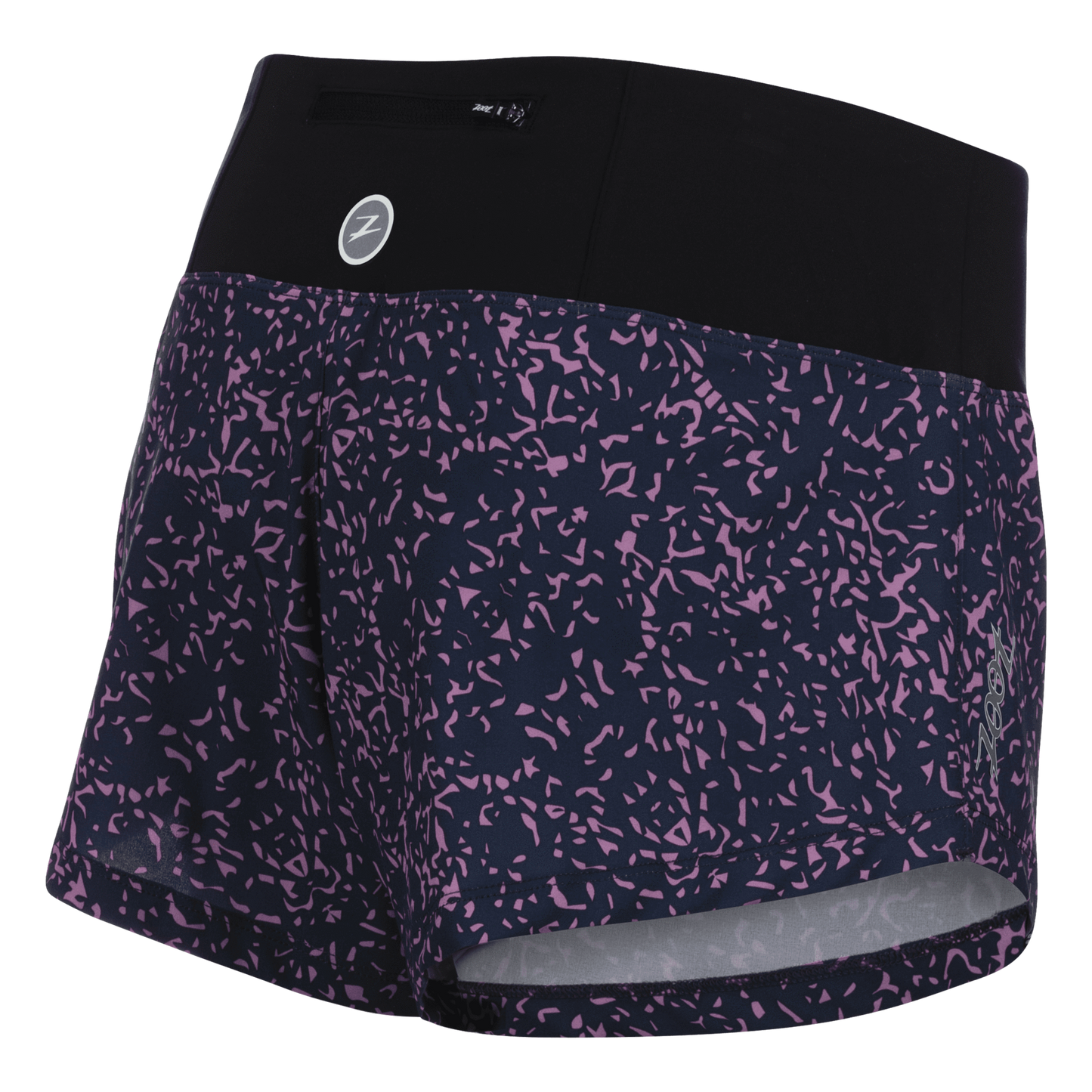 מכנס ריצה נשים ZOOT LTD RUN 3 INCH PCH SHORT - PEBBLE