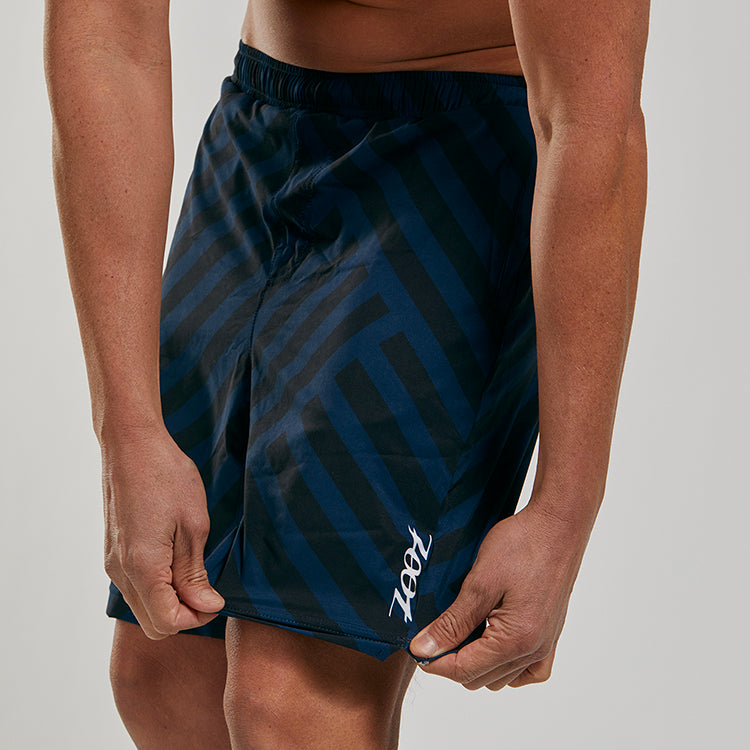 מכנס ריצה גברים ZOOT LTD RUN 8" SHORT 2-1 RIVIERA