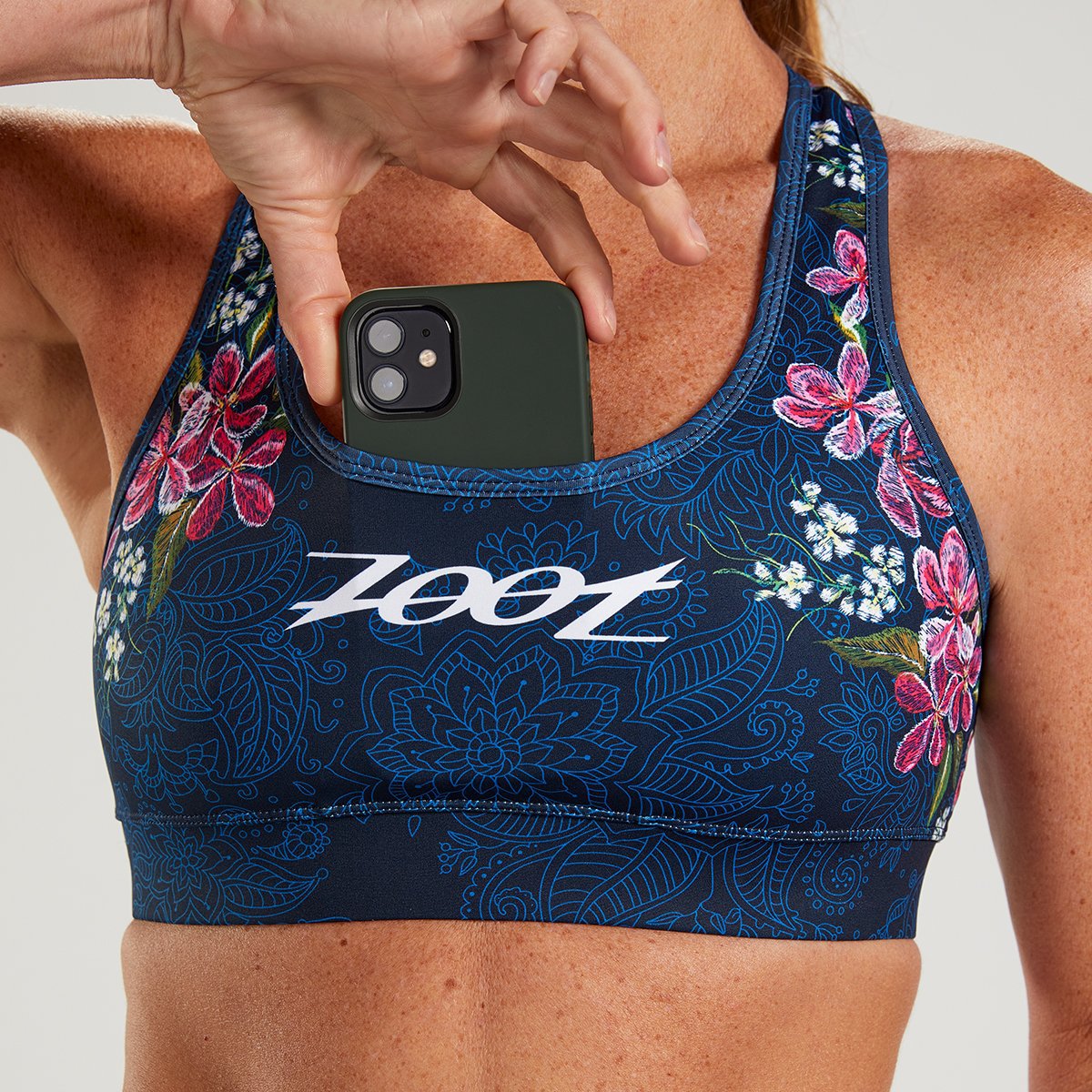 גוזיית נשים ZOOT WOMENS LTD TRI BRA - BLUE ROAR