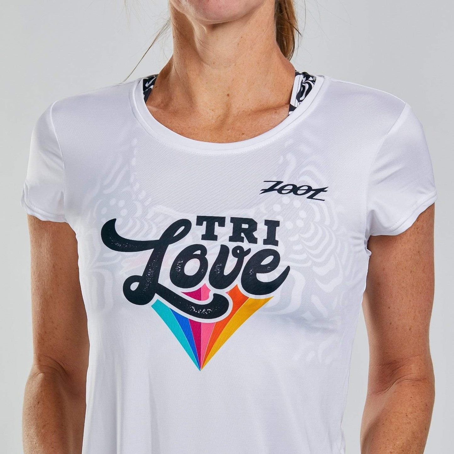 חולצת ריצה נשים ZOOT LTD RUN TEE TRI LOVE