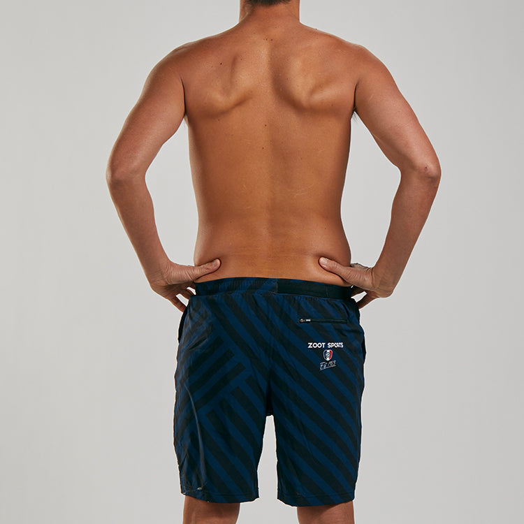 מכנס ריצה גברים ZOOT LTD RUN 8" SHORT 2-1 RIVIERA