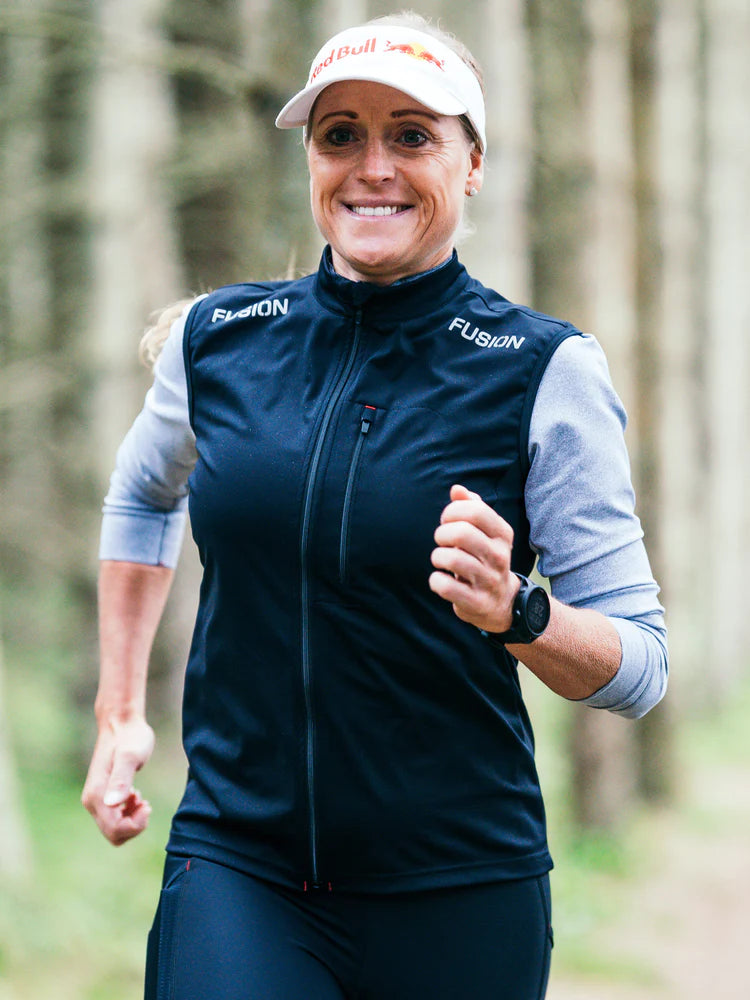 חולצת ריצה נשים חצי רוכסןFUSION WOMENS C3 ZIP NECK