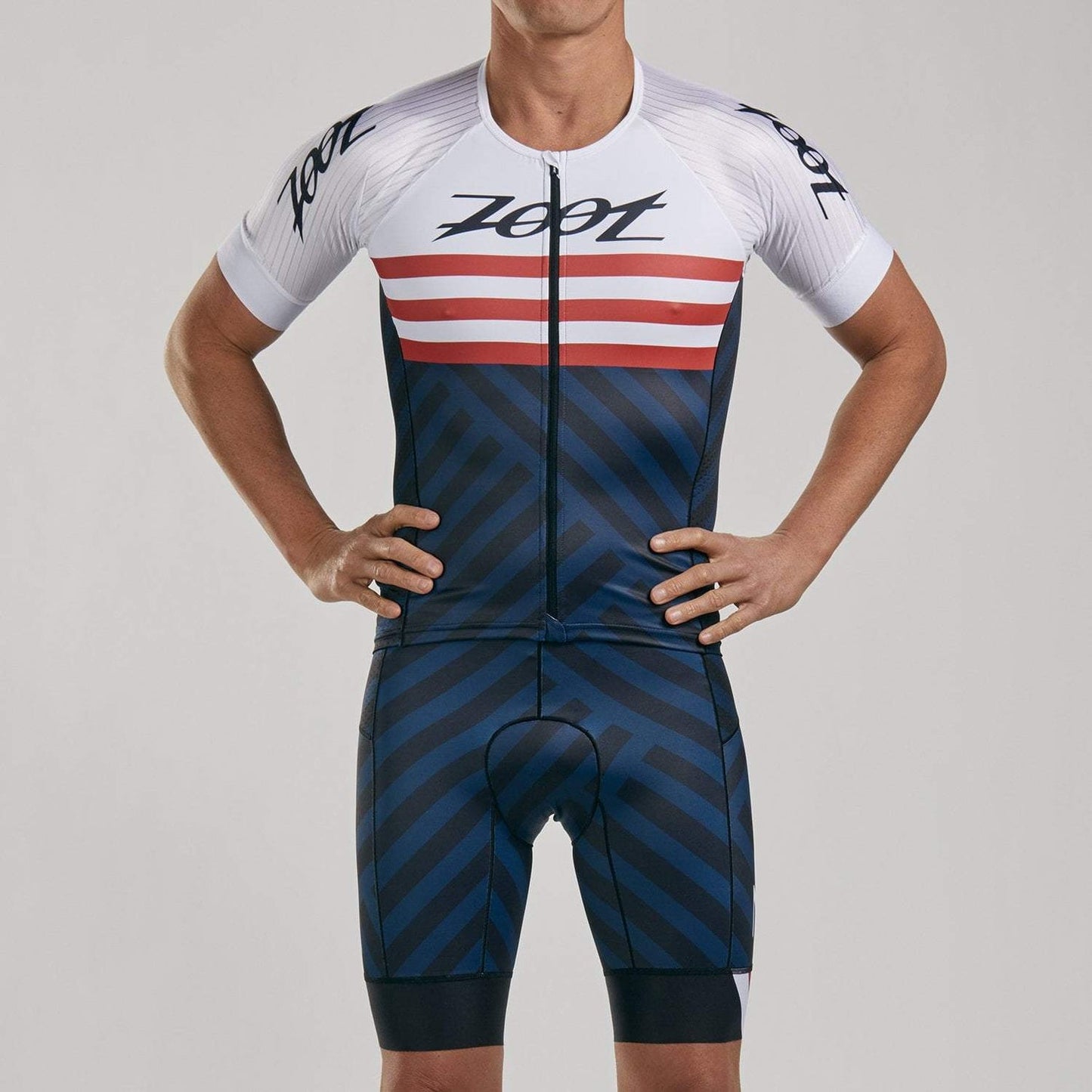 חולצת רכיבה גברים ZOOT LTD TRI AERO JERSEY RIVIERA