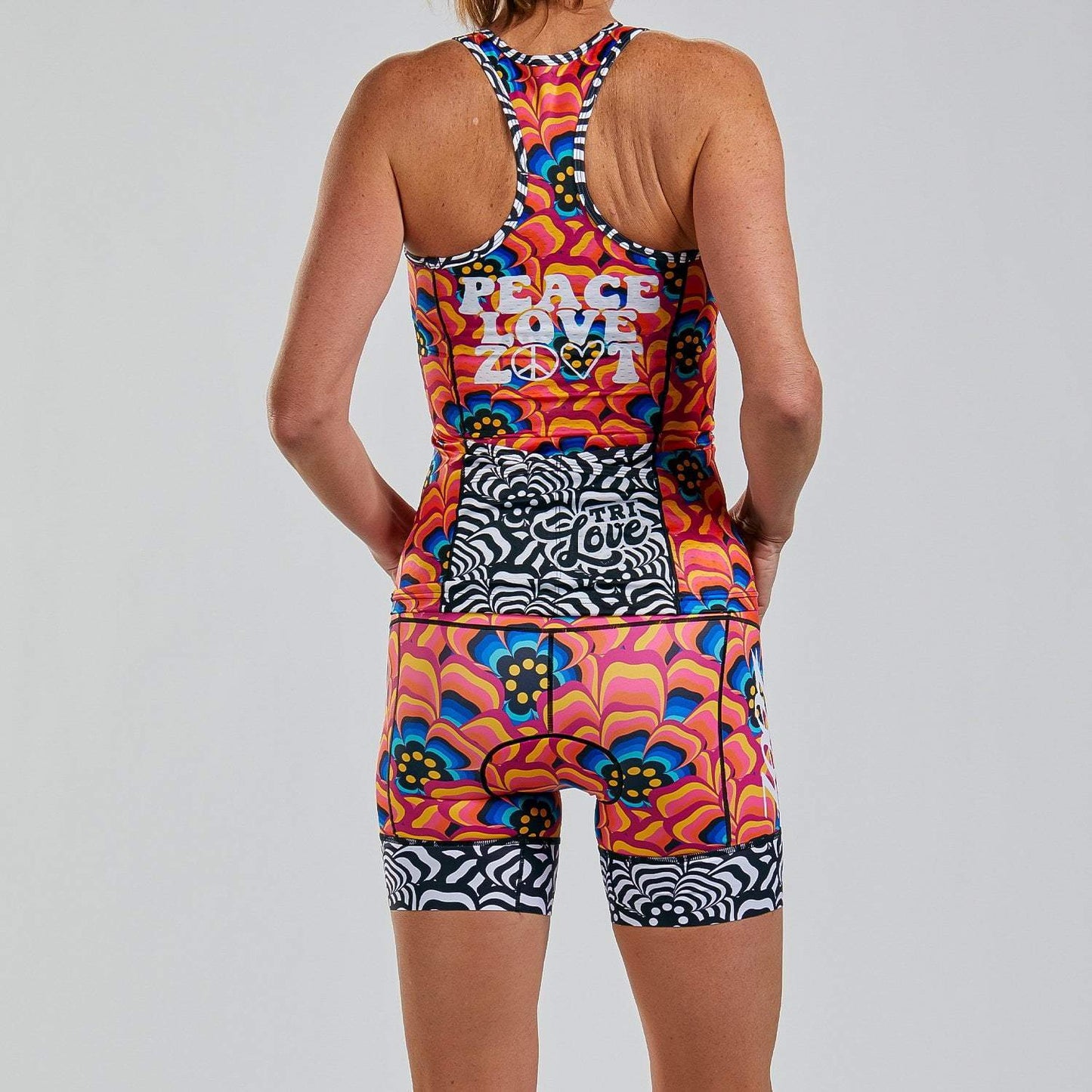 חולצת טריאתלון נשים ZOOT LTD TRI RACERBACK TRI LOVE