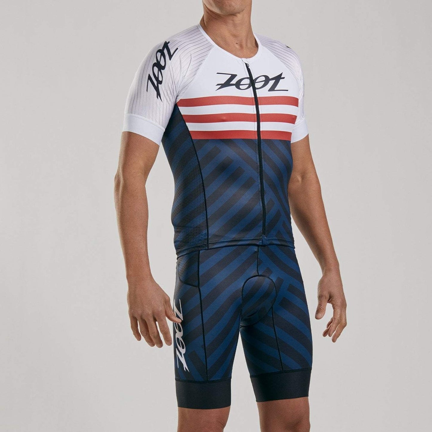 חולצת רכיבה גברים ZOOT LTD TRI AERO JERSEY RIVIERA