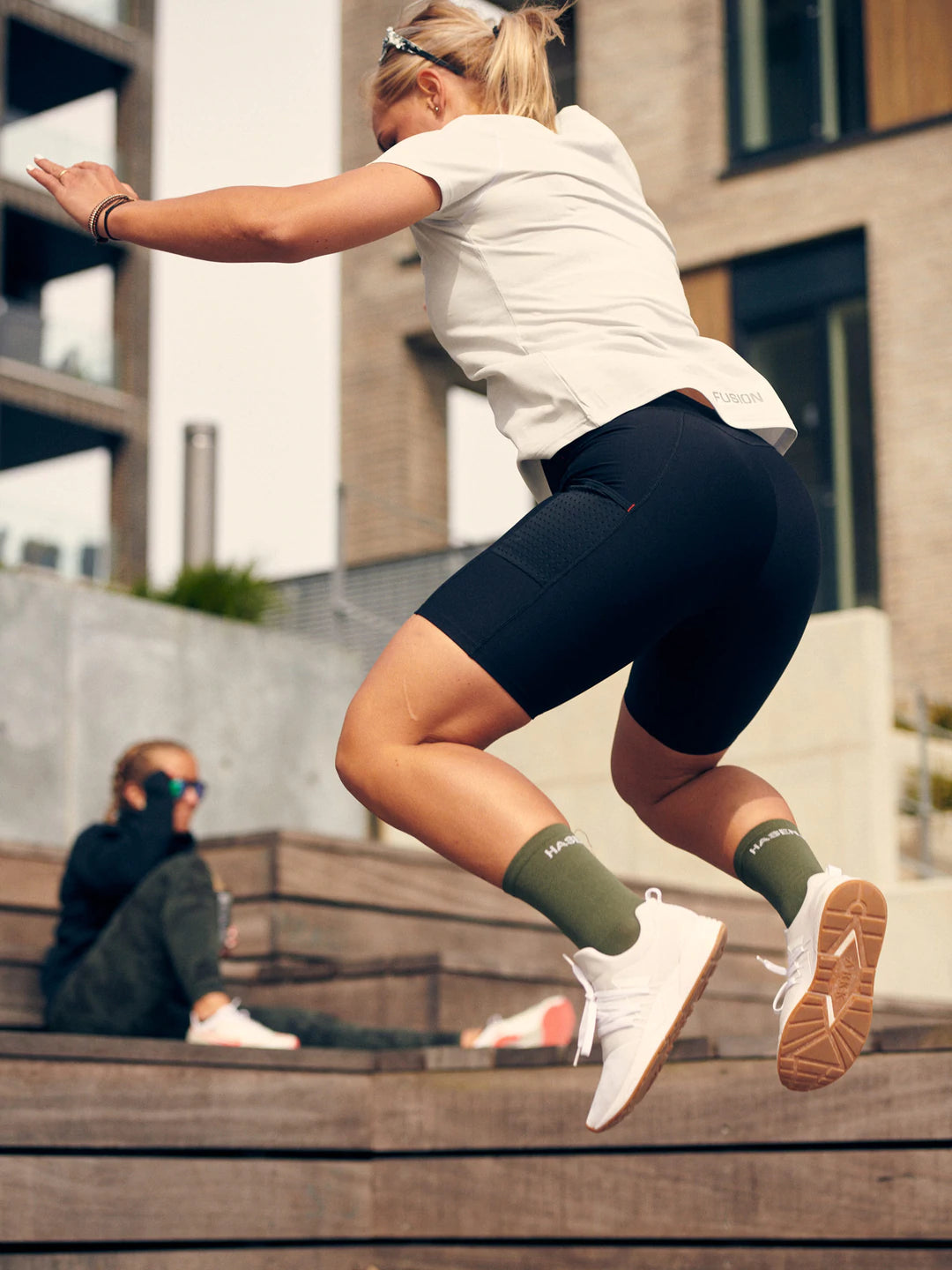 מכנס ריצה FUSION WOMENS C3 SHORT TRAINING TIGHTS