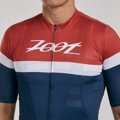 חולצת רכיבה גברים ZOOT MENS LTD CYCLE AERO JERSEY - RIVIERA