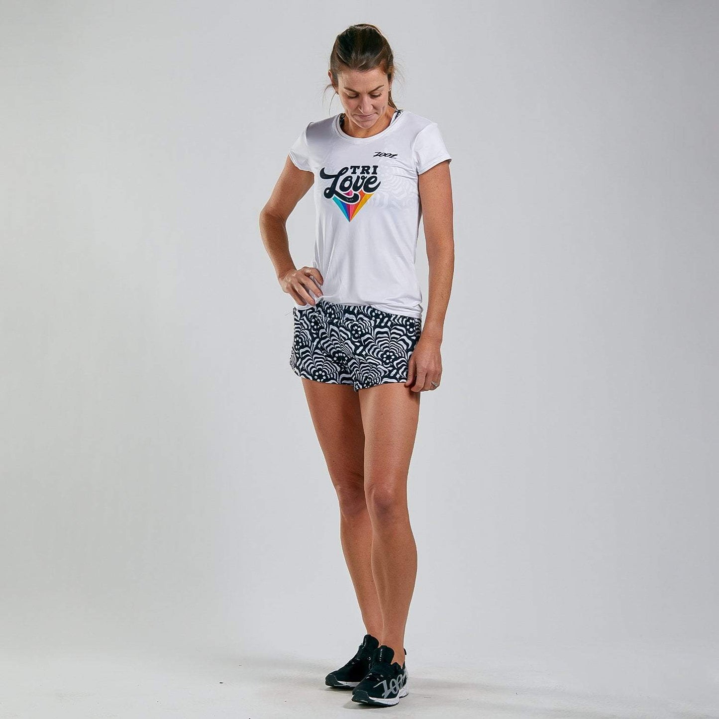 חולצת ריצה נשים ZOOT LTD RUN TEE TRI LOVE