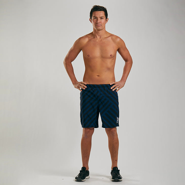 מכנס ריצה גברים ZOOT LTD RUN 8" SHORT 2-1 RIVIERA