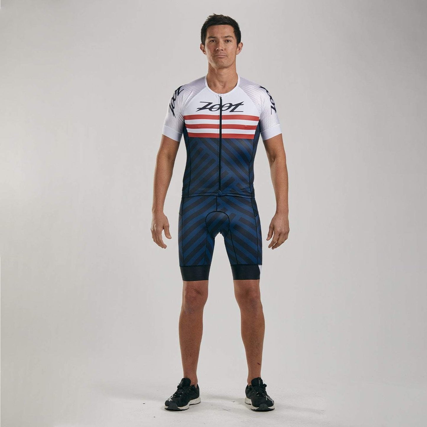 חולצת רכיבה גברים ZOOT LTD TRI AERO JERSEY RIVIERA