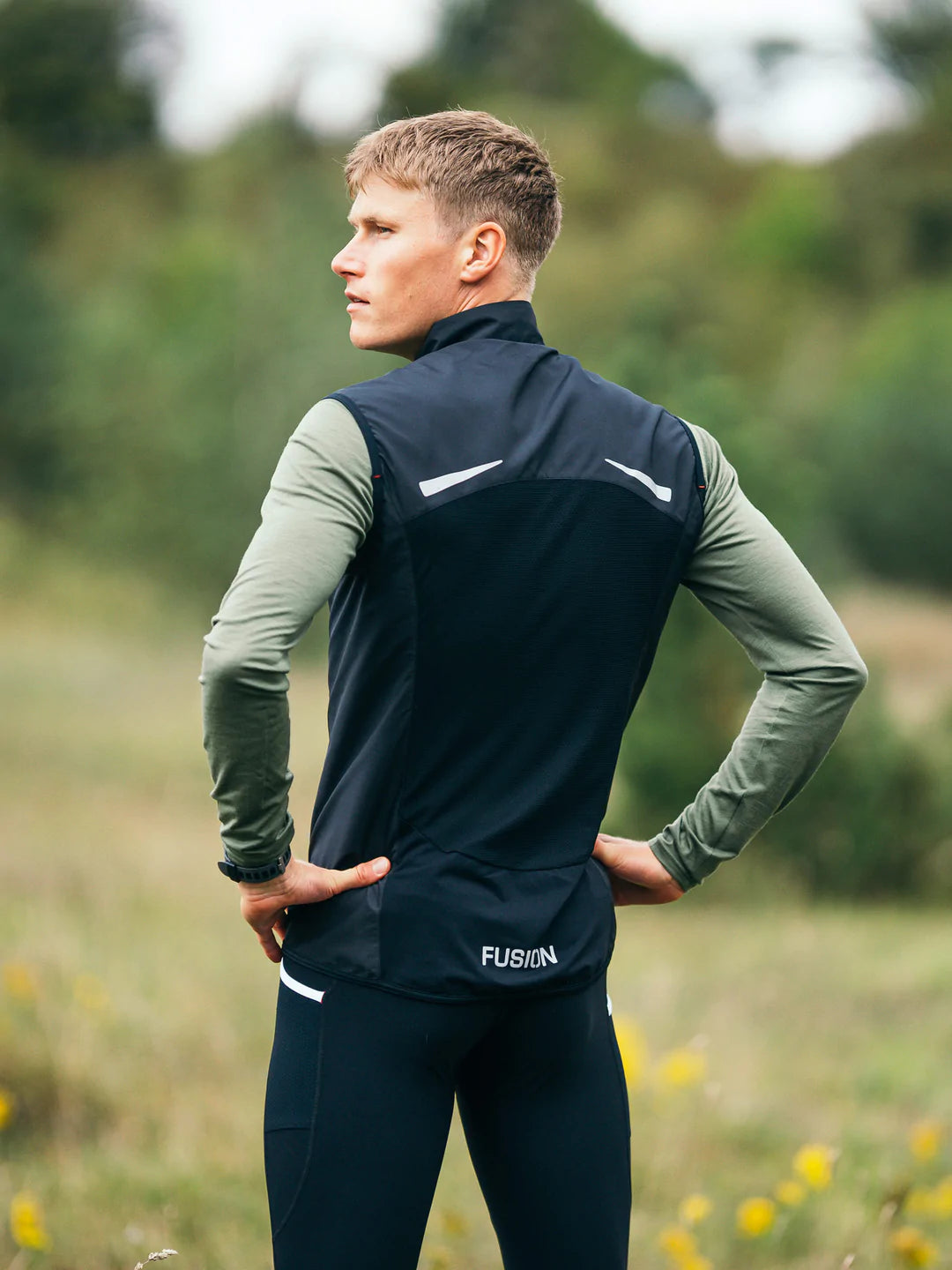 ג׳קט גברים FUSION MENS S1 RUN VEST