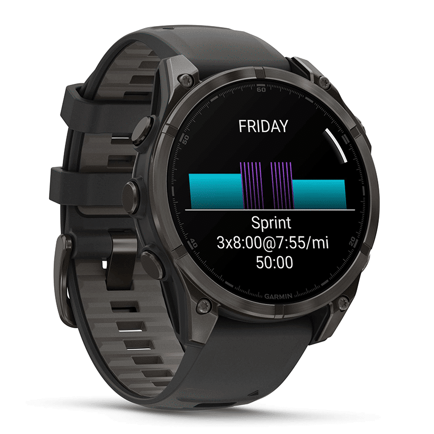 שעון ספורט Garmin fēnix® 8 – 47mm AMOLED Sapphire TITANIUM
