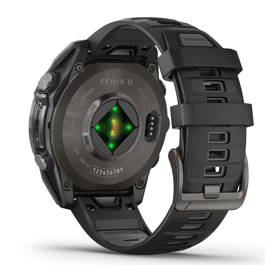שעון ספורט Garmin fēnix® 8 – 47mm AMOLED Sapphire TITANIUM