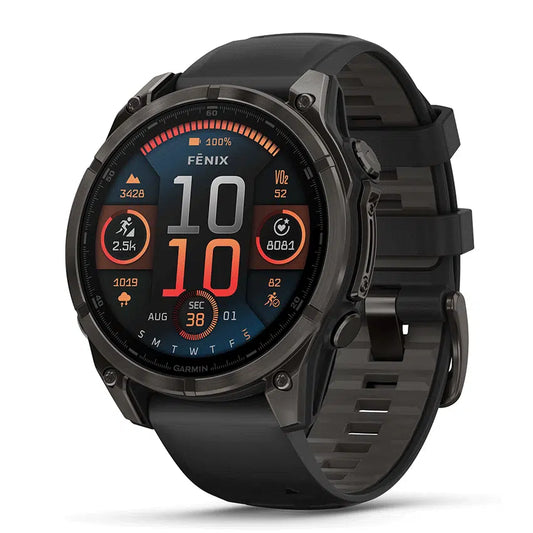 שעון ספורט Garmin fēnix® 8 – 47mm AMOLED Sapphire TITANIUM