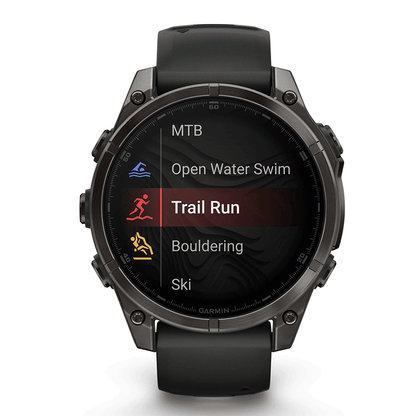 שעון ספורט Garmin fēnix® 8 – 47mm AMOLED Sapphire TITANIUM