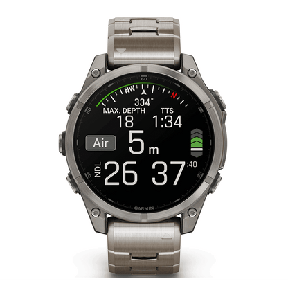 שעון ספורט Garmin fēnix® 8 – 47mm AMOLED Sapphire TITANIUM