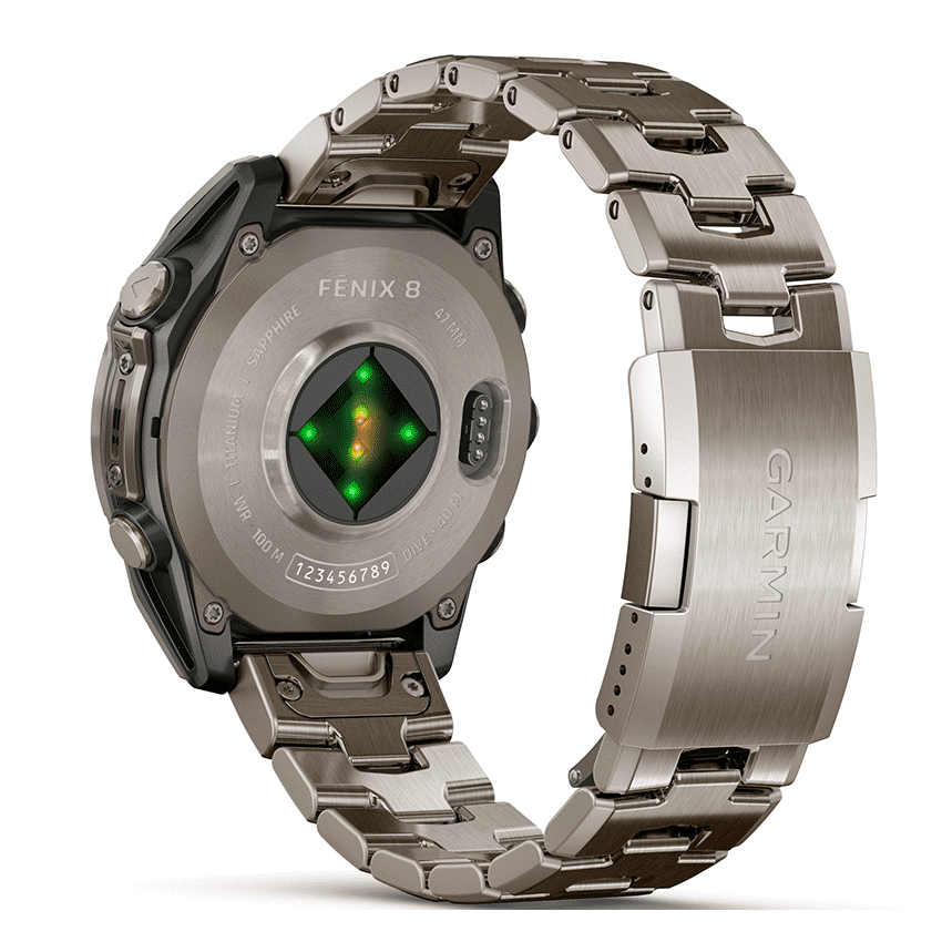 שעון ספורט Garmin fēnix® 8 – 47mm AMOLED Sapphire TITANIUM