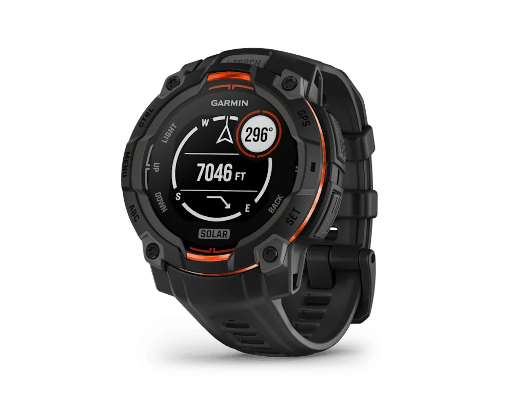 שעון ספורט GARMIN Instinct® 3 Solar | 45mm Black Bezel with Black Band