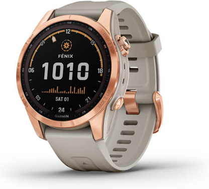 שעון ספורט חכם Garmin fenix 7s Sapphire Solar Titanium