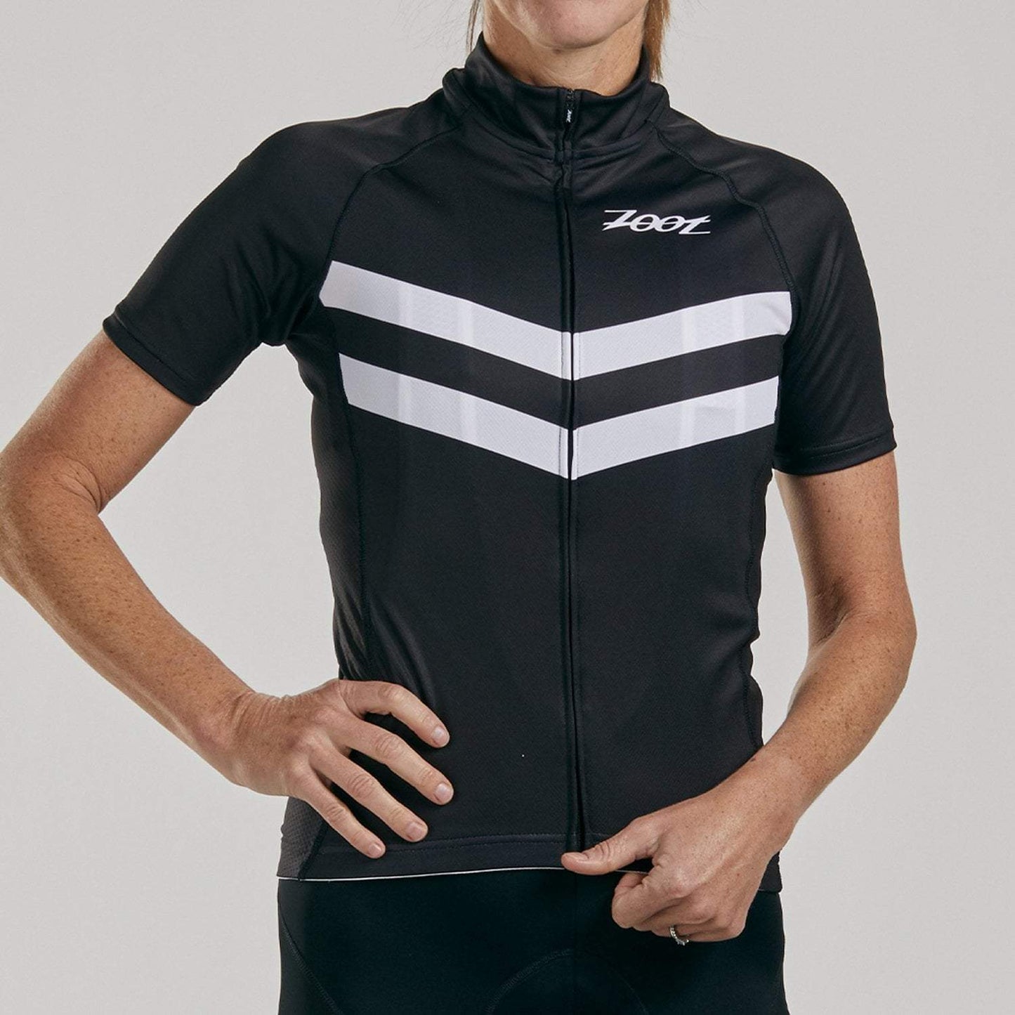 חולצת רכיבה נשים ZOOT WOMENS CORE + CYCLE JERSEY - BLACK