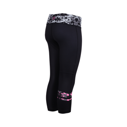 טייץ ריצה נשים ZOOT LTD RUN KEEP IT CAPRI 3/4 -  VIZ PINK