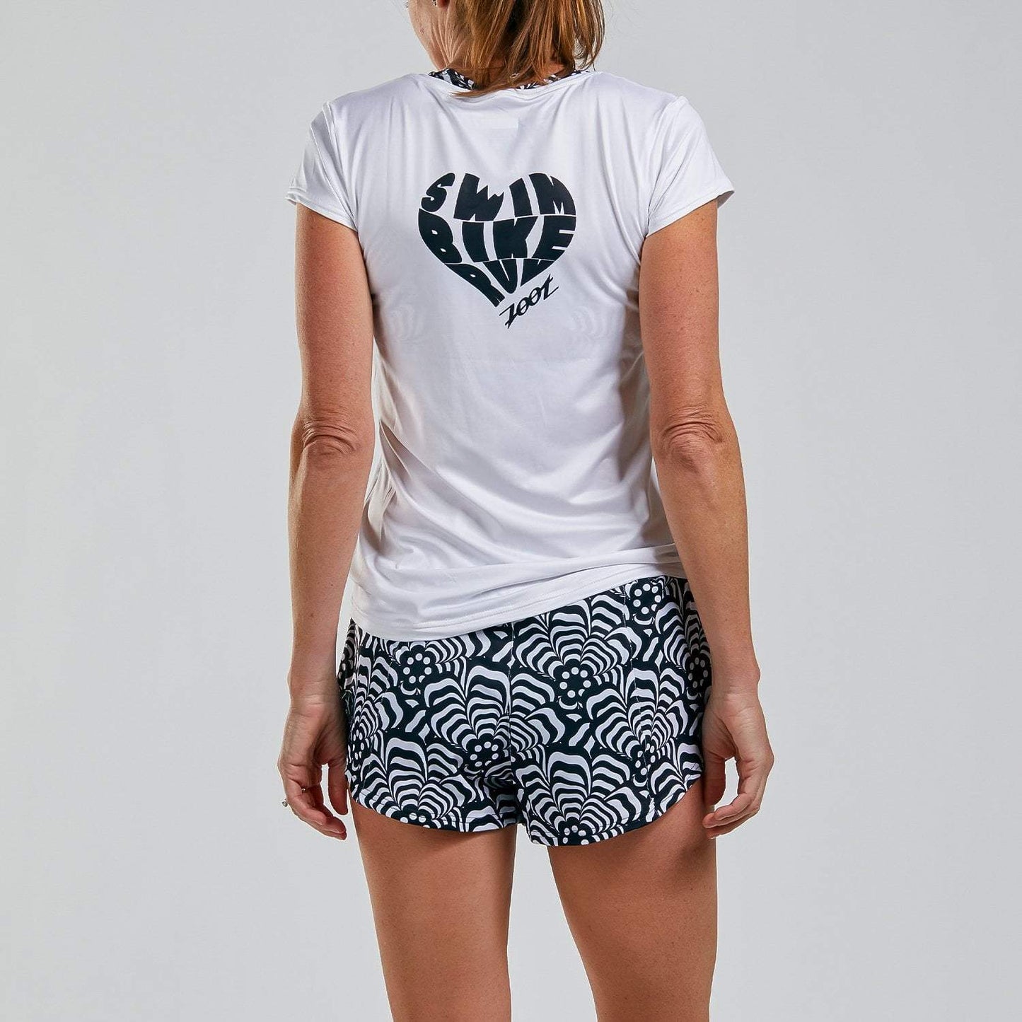 חולצת ריצה נשים ZOOT LTD RUN TEE TRI LOVE