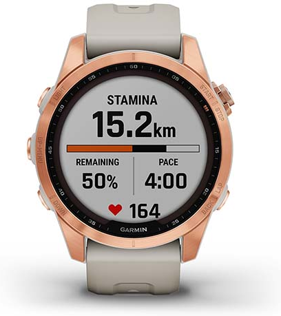 שעון ספורט חכם Garmin fenix 7s Sapphire Solar Titanium