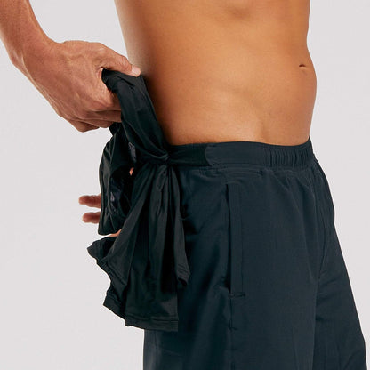 מכנס ריצה גברים MENS ELITE RUN 8" SHORT 2 IN 1 - ELITE