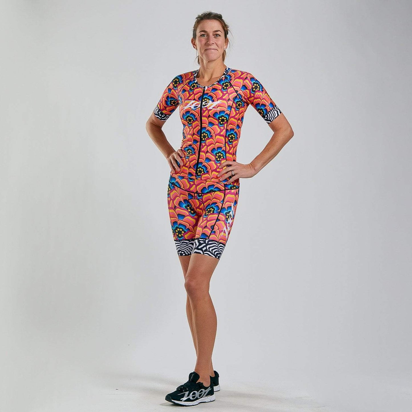 חולצת רכיבה נשים ZOOT WOMENS LTD TRI AERO JERSEY - TRI LOVE