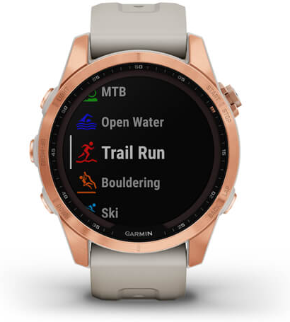 שעון ספורט חכם Garmin fenix 7s Sapphire Solar Titanium