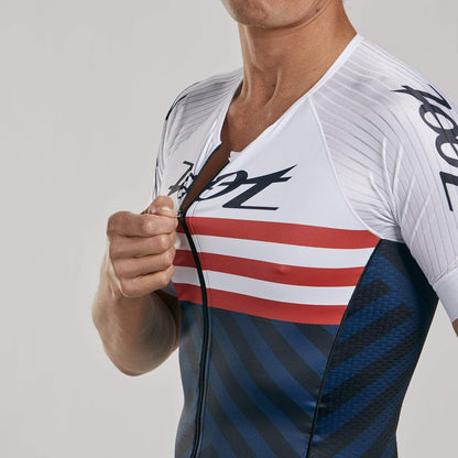 חולצת רכיבה גברים ZOOT LTD TRI AERO JERSEY RIVIERA