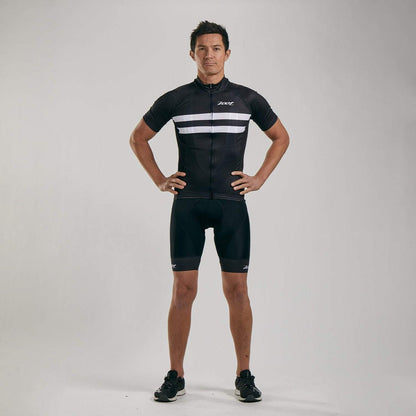 חולצת רכיבה גברים ZOOT MENS CORE + CYCLE JERSEY - BLACK