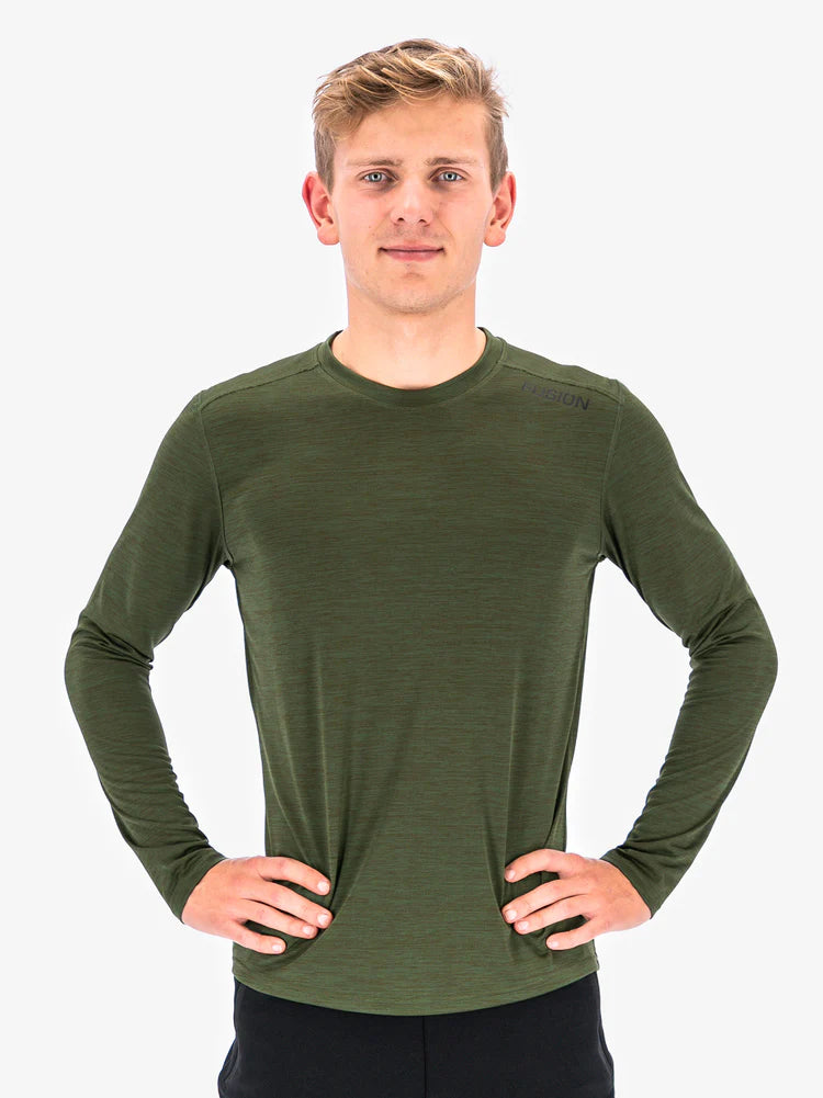 חולצת ריצה גברים שרוול ארוך FUSION MENS C3 LS SHIRT