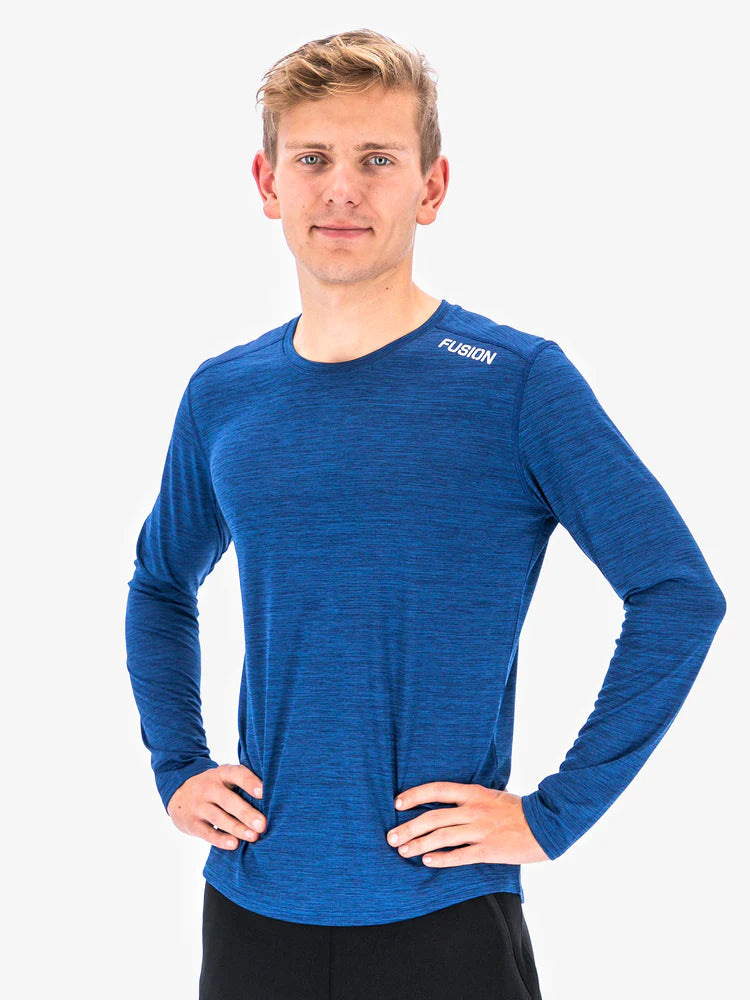 חולצת ריצה גברים שרוול ארוך FUSION MENS C3 LS SHIRT